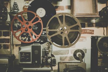 Image of historical video materials.